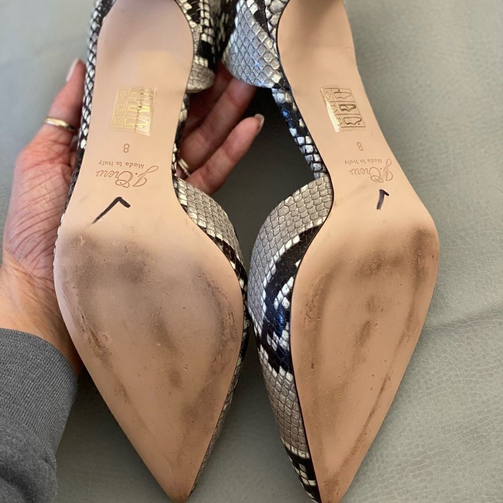 J Crew Lucie Pumps Snakeskin Embossed Leather* - Picture 5 of 5